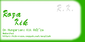 roza kik business card